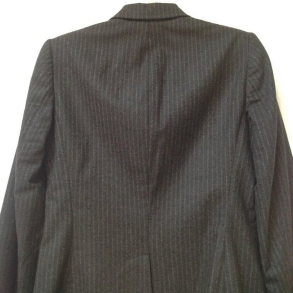 Ralph Lauren Black Label Wool‎ Blazer Vintage Womens 6 Button Front Pin Stripes - Picture 7 of 14